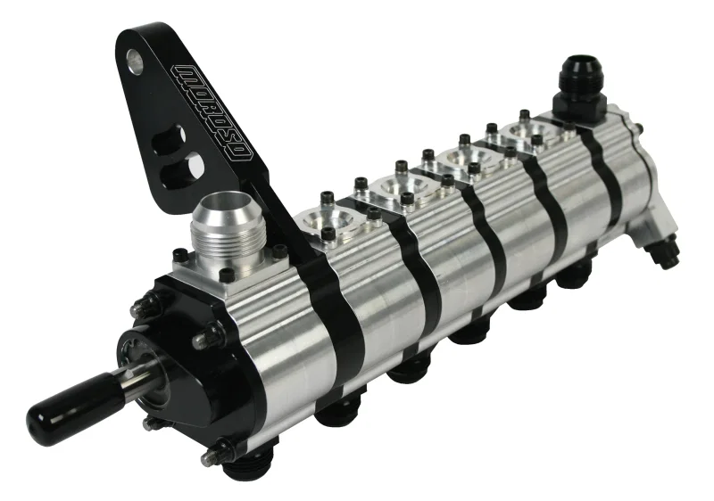 Moroso 22446, T3 Series Dragster 6 Stage Dry Sump Oil Pump - Tri-Lobe - Left Side - 1.200 Pressure