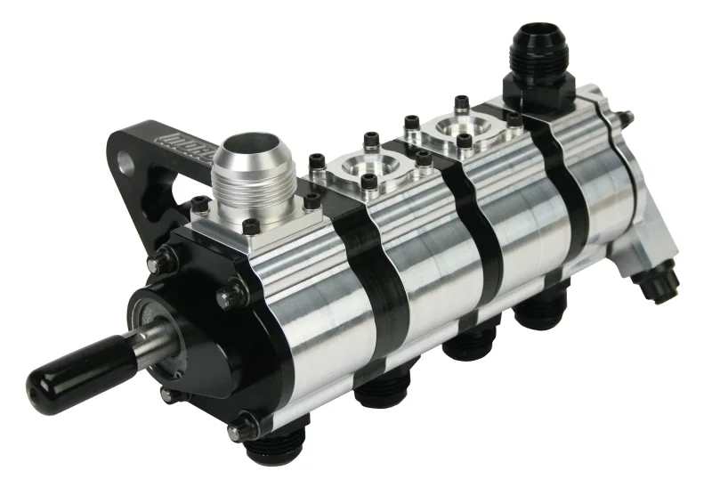 Moroso 22344, T3 Series 4 Stage Dry Sump Oil Pump - Tri-Lobe - Left Side - 1.200 Pressure