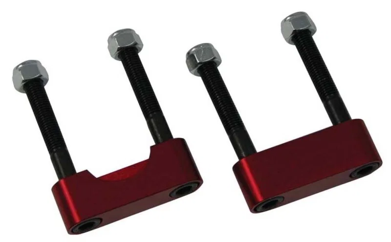 Moroso 85810, 65-82 GM 12 Bolt (w/Straps) U-Joint Girdle - Red Anodized - Set