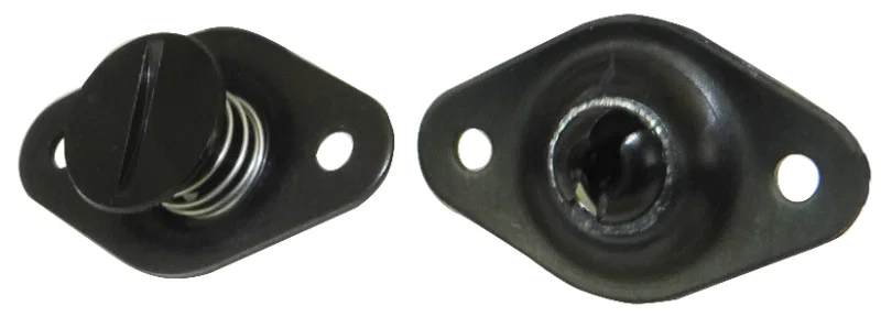 Moroso 71441, Quick Fastener - Self Ejecting - 5/16in x .400in - Aluminum - Black - 10 Pack