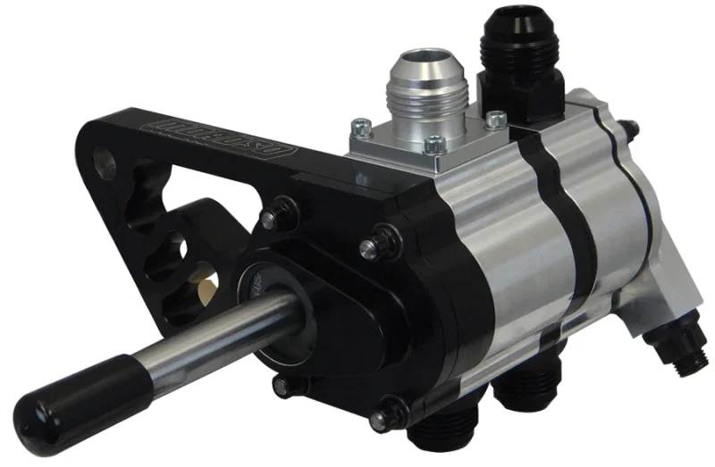 Moroso 22362, 2 Stage External Oil Pump w/Fuel Pump Drive - Tri-Lobe - Left Side - 1.200 Pressure
