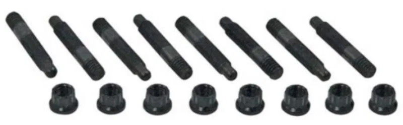 Moroso 68831, Bullet Nose Valve Cover Stud Kit - 1/4in-20 x 1.5in - 12 Point - 8 Pack