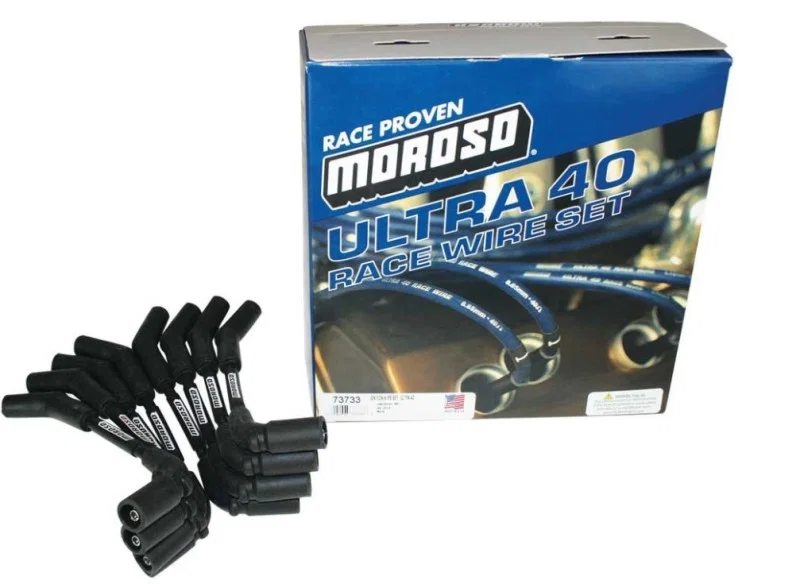 Moroso 73733, Big Block Chevy Ignition Wire Set For Moroso Coil Mount Brackets 72394