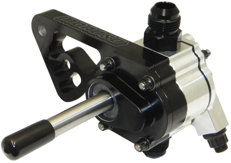 Moroso 22361, Single Stage External Oil Pump w/Fuel Pump Drive - Tri-Lobe - Left Side - 1.200 Pressure