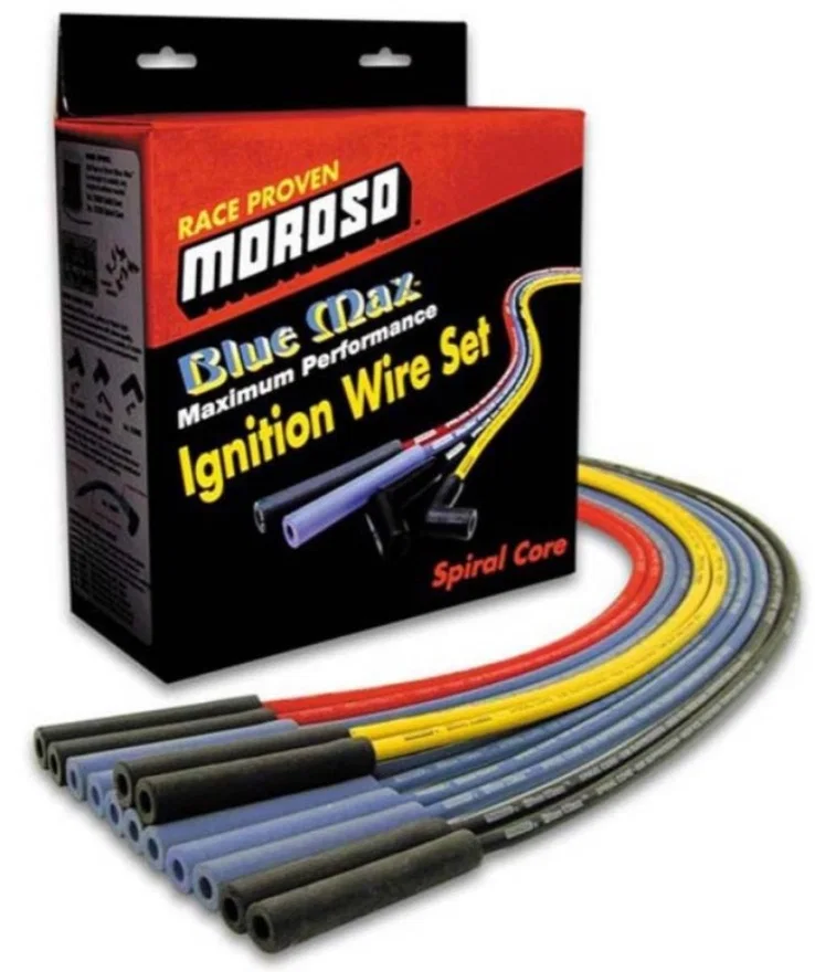 Moroso 72524, Custom Ignition Wire Set - Blue Max - Spiral Core