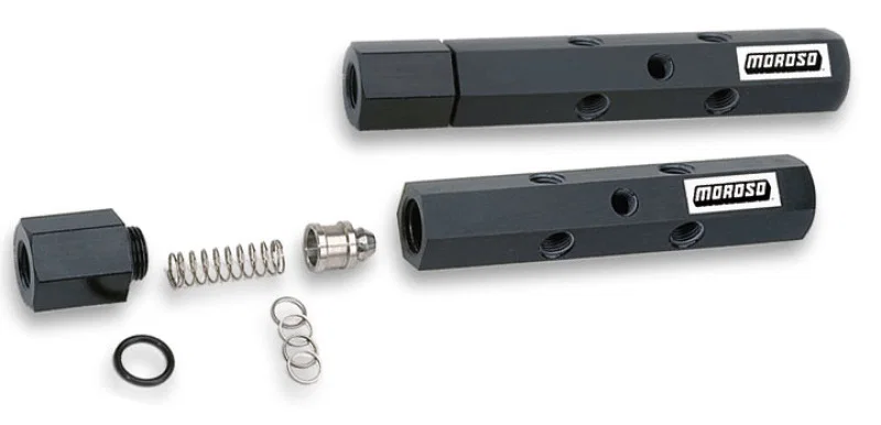 Moroso 65145, Pressure Regulator Fuel Log w/Shims - 6-10psi Adjustment