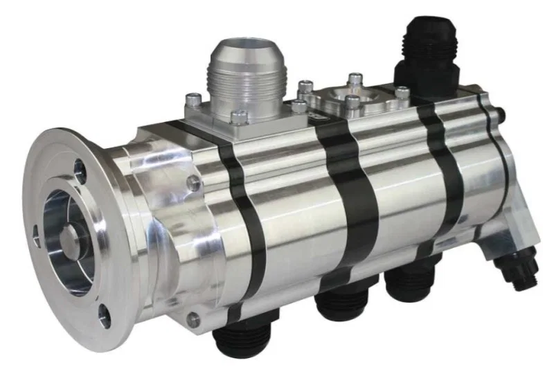 Moroso 22393, Tri-Lobe Dry Sump 3-Stage Oil Pump for Procharger V-Band 1.200