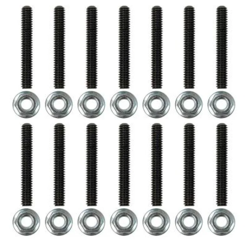 Moroso 38824, Chevrolet Big Block Fabricated Valve Covers Broached Stud Kit (Non-Serrated Flange Nuts)