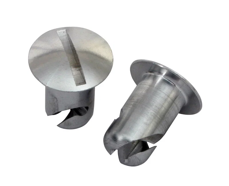Moroso 71351, Quick Fastener - Oval Head - 7/16in x .500in - Aluminum - 10 Pack