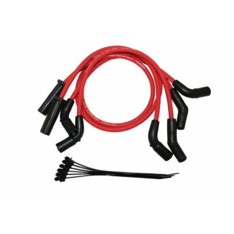 Moroso 28641, Harley-Davidson Milwaukee 8.65 Spiral Core Wire Set - Red