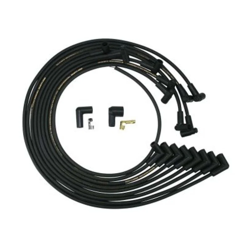 Moroso 9867M, Small Block Chevrolet Under Header Unsleeved HEI 90 Degree Mag Tune Ignition Wire Set