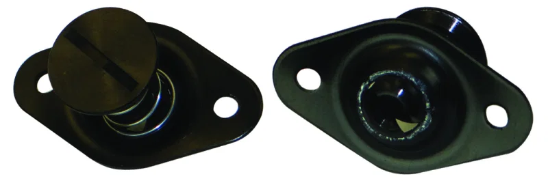 Moroso 71532, Quick Fastener - Self Ejecting - 5/16in x .650in - Aluminum - Black - 10 Pack