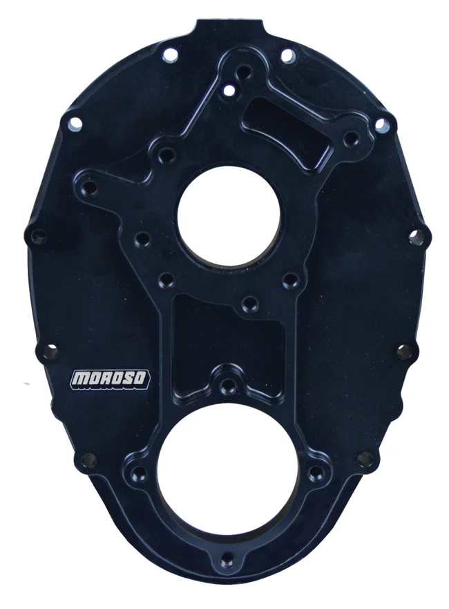 Moroso 60200, Chevrolet Small Block Timing Cover - Non-Raised Cam - Sprint Car - Aluminum