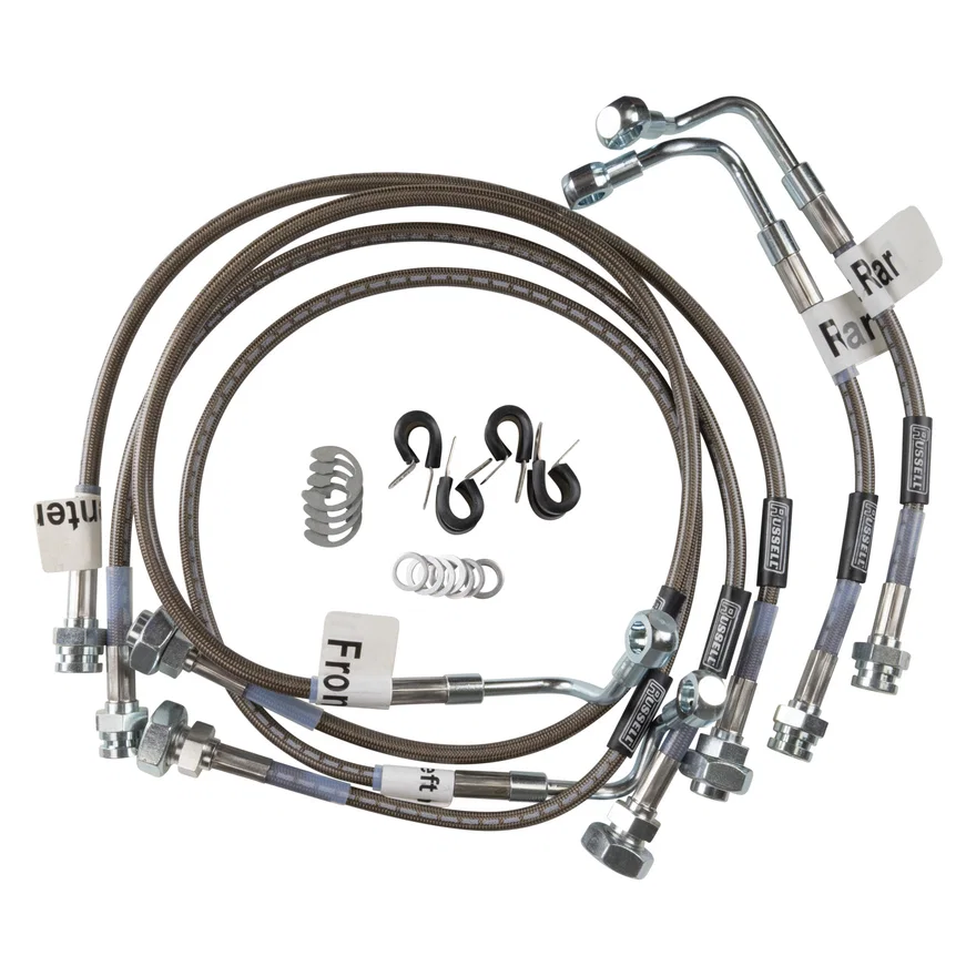 Russell 689790, Front and Rear Brake Hose Kit for Hummer H2