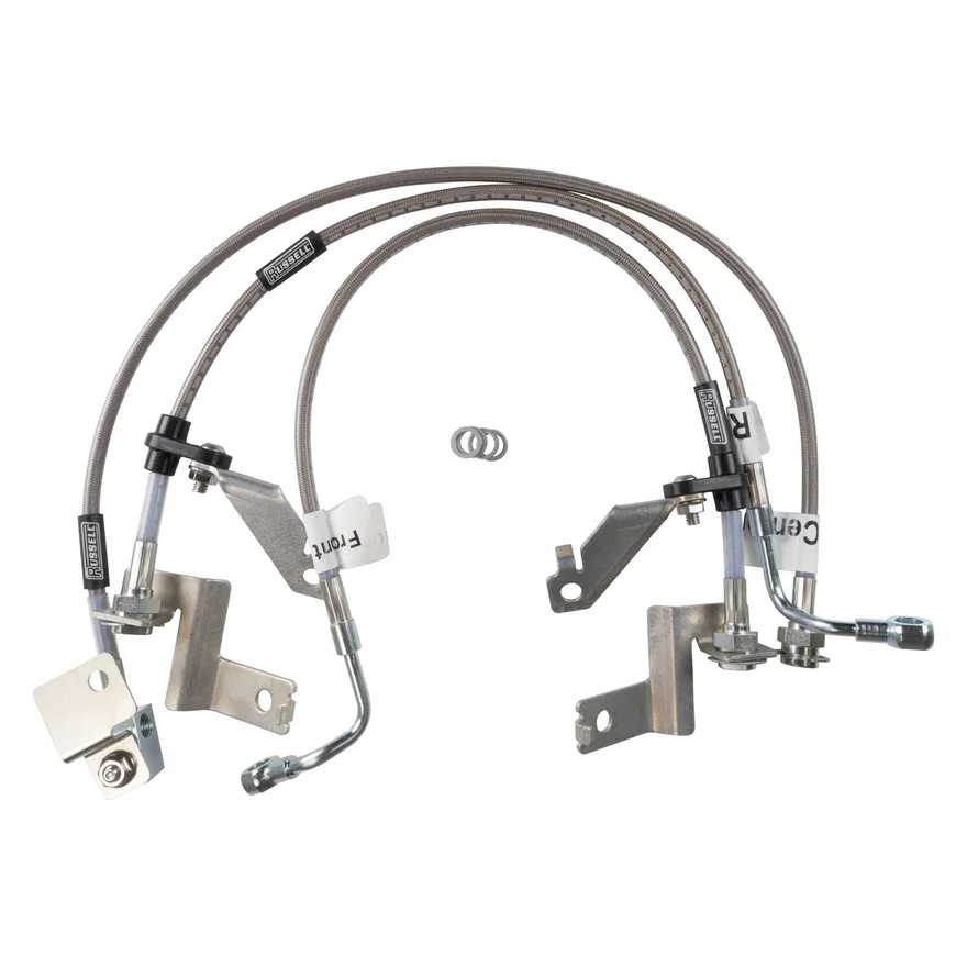 Russell 693230, Front and Rear Brake Hose Kit for Ford