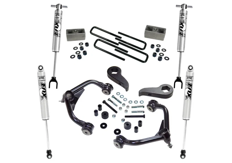 Superlift K1010F, 11-19 Chevy Silverado 2500HD - 3in Lift Kit w/ Fox 2.0 Series Shocks