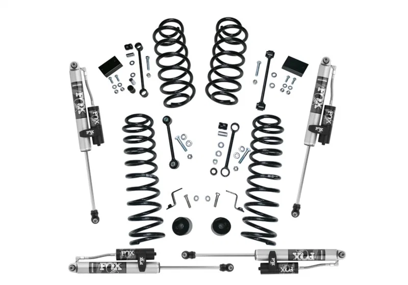 Superlift K185FX, 18-22 Jeep Wrangler JL (NO Mojave) 4WD 2.5in Dual Rate Coil Lift Kit w/Fox 2.0 Res Shocks