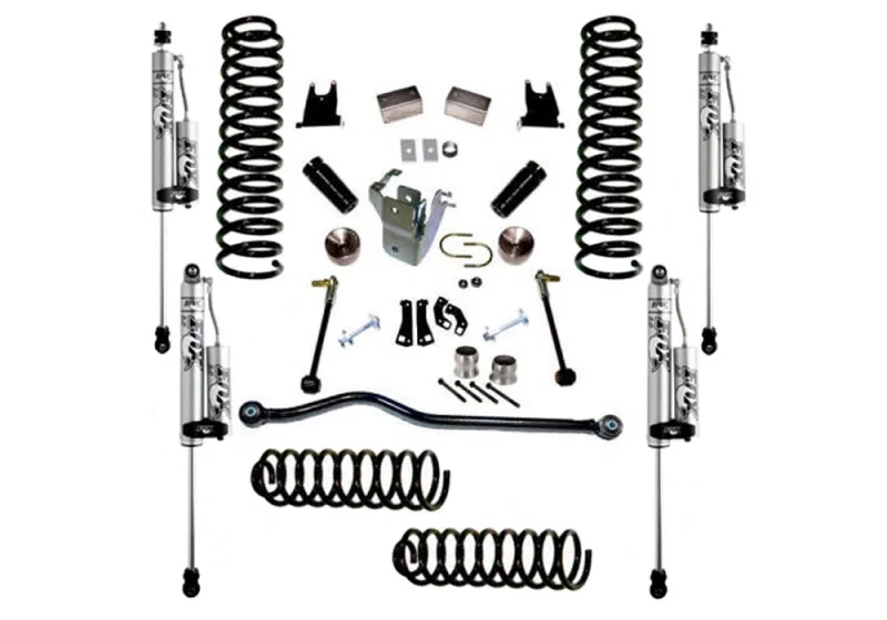 Superlift K928FX, 07-18 Jeep Wrangler JK Unlimited 4in Lift Kit w/ Fox 2.0 RESI Shocks