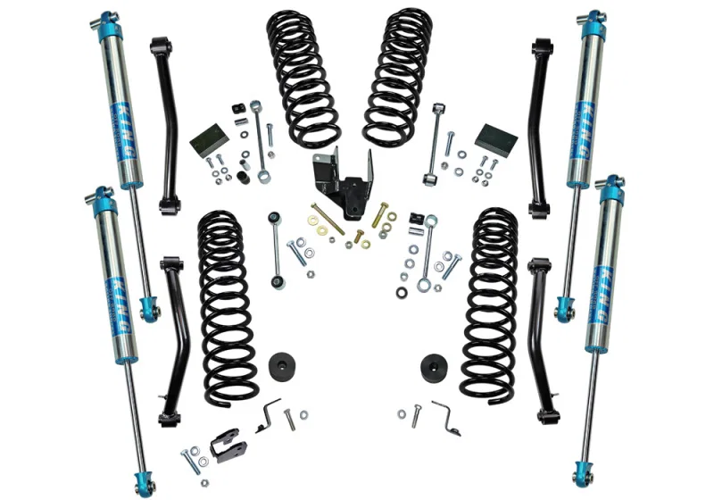 Superlift K184KG, 18-20 Jeep Wrangler JL Unlimited - 4in Dual Rate Coil Lift Kit w/ King 2.0 Shocks
