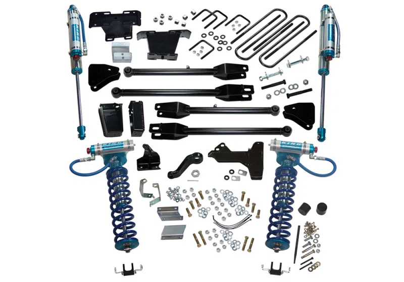Superlift K237KG, 11-16 Ford F-250 SuperDuty 4WD 6in Lift Kit w/ 4-Link Conv / King Coilovers & Rear Shocks