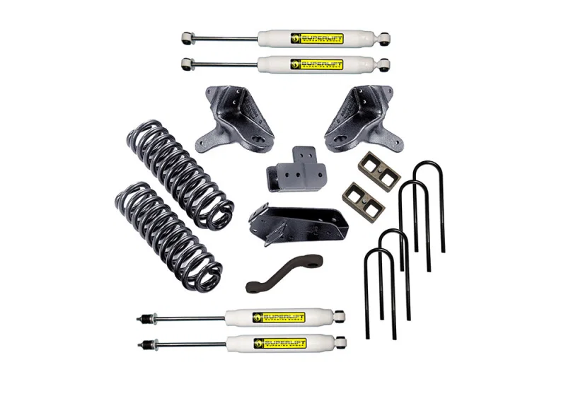 Superlift K554, 80-96 Ford F-150 4in Lift Kit w/Superlift Shocks