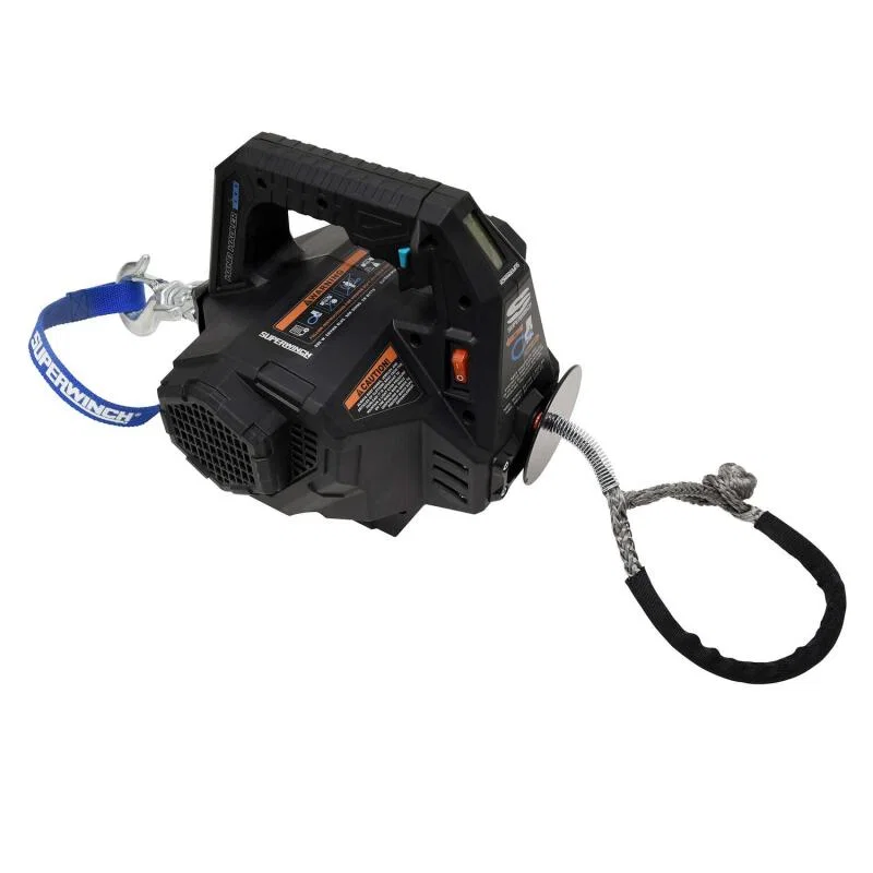 Superwinch 1710001, Hand Hauler 1000 Winch 24 VDC 1000 lbs Line Pull Soft Shackle Rope End Safely