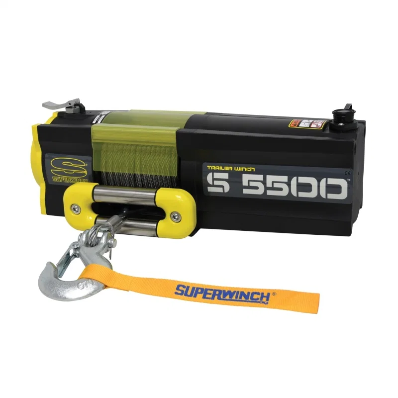 Superwinch 1455200, 5500 LBS 12V DC 7/32in x 60ft Steel Rope S5500 Winch