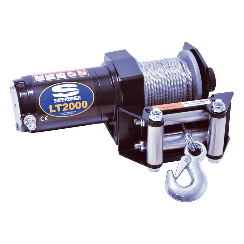 Superwinch 1120210, 2000 LBS 12V DC 5/32in x 49ft Steel Rope LT2000 Winch