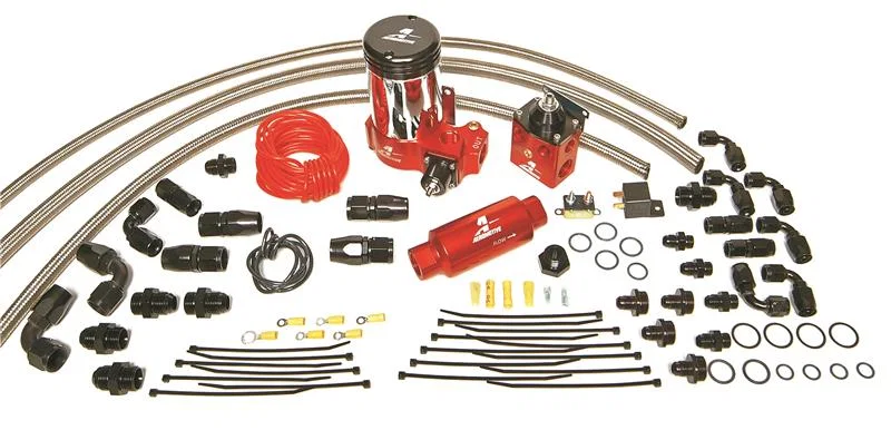 Aeromotive 17204, A2000 Complete Drag Race Fuel System for Dual Carbs