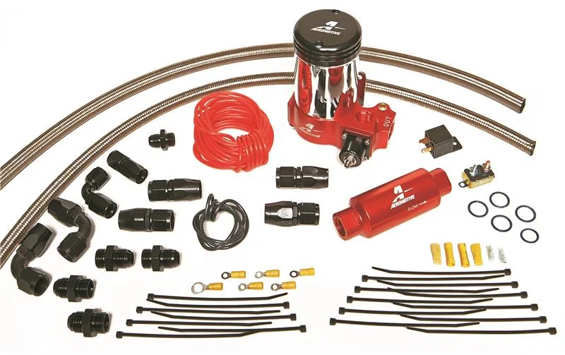 Aeromotive 17202, A2000 Drag Race Pump Only Kit (Incl. Lines/Fittings/Hose Ends/11202 Pump)