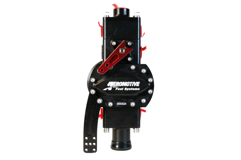 Aeromotive 17134, System Pump 16.5gpm Shut Off Valve 2x 08AN Blocks 1.25in Inlet 10AN Outlet .775 Gear Set