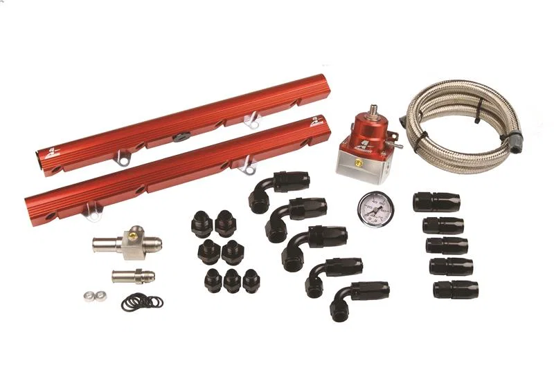 Aeromotive 14102, 5.0 Liter Ford Street Billet Fuel Rail System (Ford 5.0 86-98) 5/8in I.D.