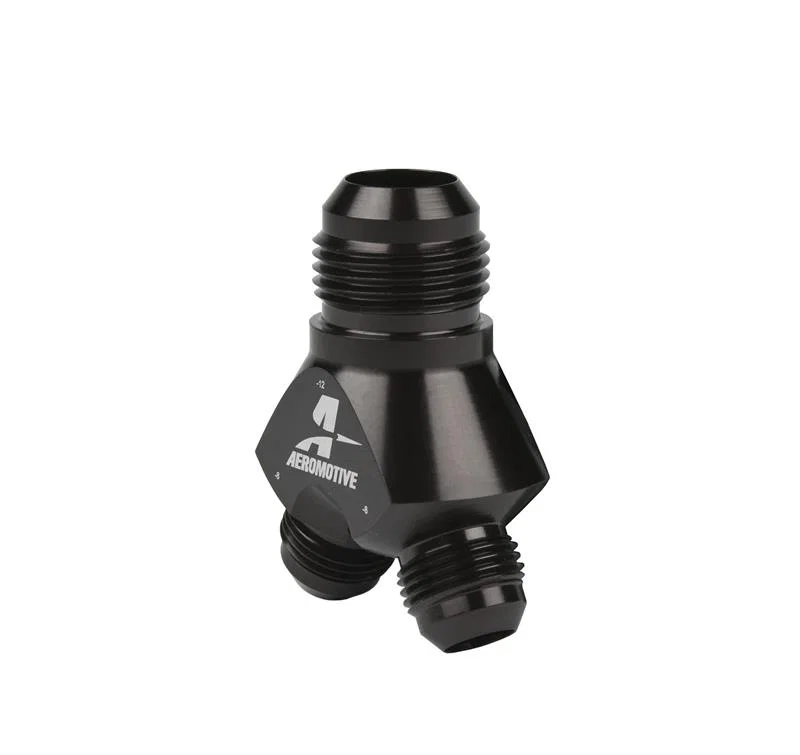 Aeromotive 15677, Y-Block - AN-12 - 2x AN-08