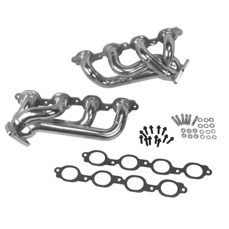 BBK 40470, 14-18 GM Truck 5.3/6.2 1 3/4in Shorty Tuned Length Headers - Polished Silver Ceramic