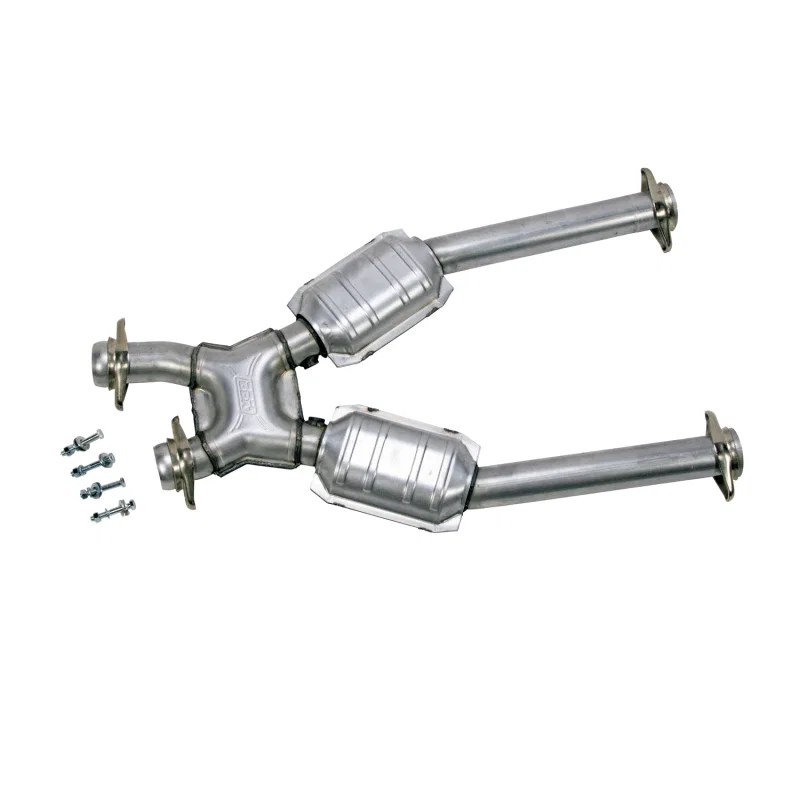 BBK 1638, 96-04 Mustang 4.6 GT / Cobra Short Mid X Pipe w Catalytic Converters 2-1/2 For Long Tube Headers