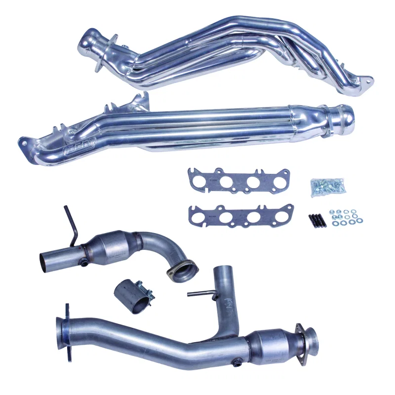 BBK 19473, 11-14 Ford F150 Coyote 5.0L 1-3/4in Long Tube Headers w/High Flow Catted Y-Pipe (Silver Ceramic)