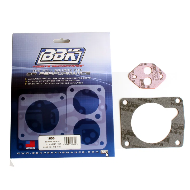 BBK 1605, 94-95 Mustang 5.0 65 70mm Throttle Body Gasket Kit