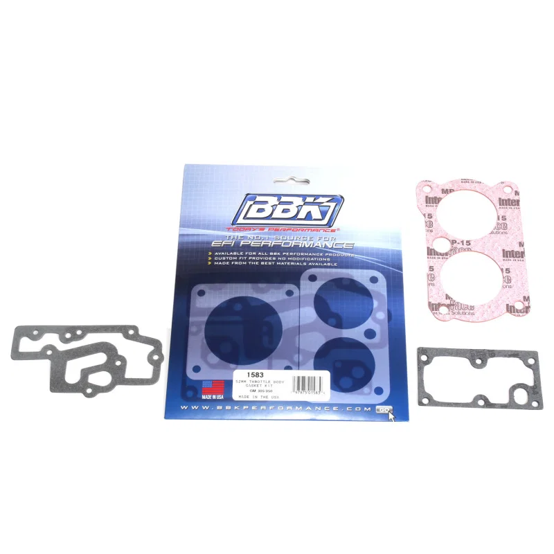 BBK 1583, 85-97 GM 305350 LT1 Twin 52mm Throttle Body Gasket Kit
