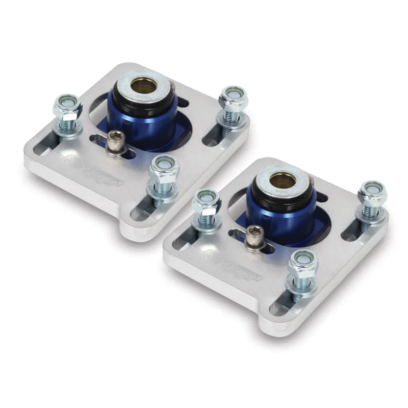 BBK 2527, 94-04 Mustang Caster Camber Plate Kit - Silver Anodized Finish