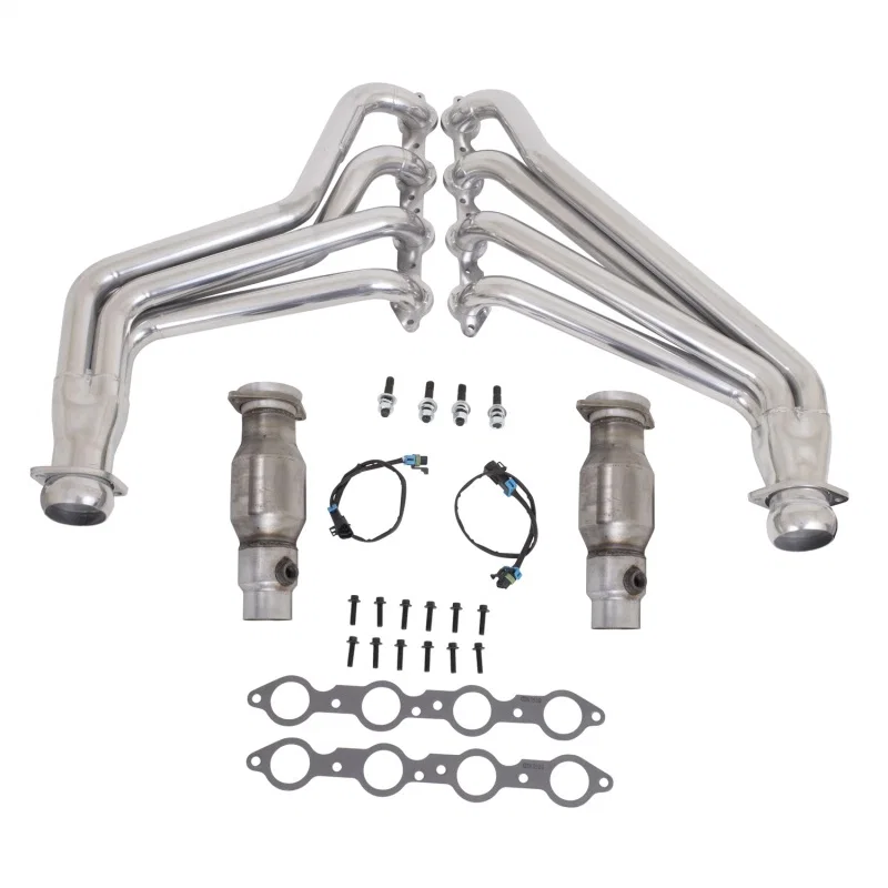 BBK 40210, 10-15 Camaro LS3 L99 Long Tube Exhaust Headers With Converters - 1-3/4 Silver Ceramic