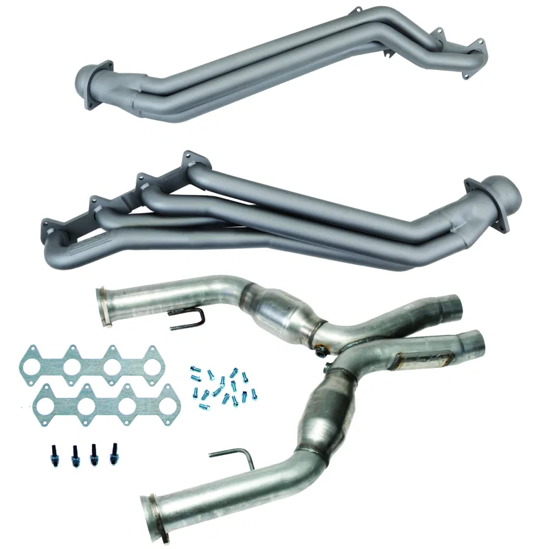 BBK 16412, 05-10 Ford Mustang GT 1 5/8 Long Tube Headers w/High Flow Catted X-Pipe (Ti Ceramic)