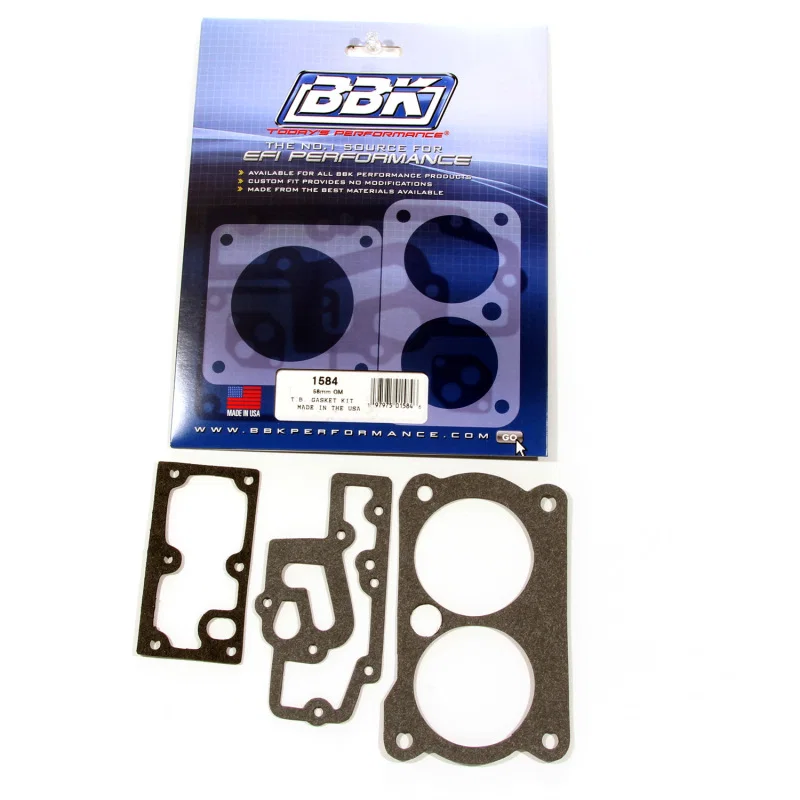 BBK 1584, 85-97 GM 305350 LT1 Twin 58mm Throttle Body Gasket Kit