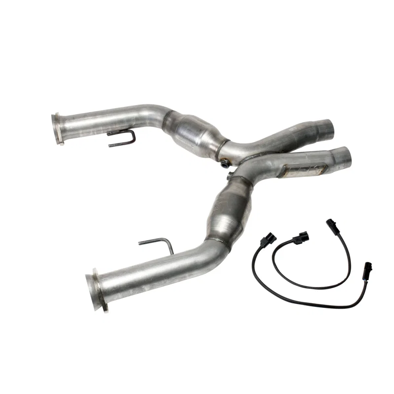 BBK 1637, 05-10 Mustang 4.6 Short Mid X Pipe With Catalytic Converters 2-3/4 For BBK Long Tube Headers