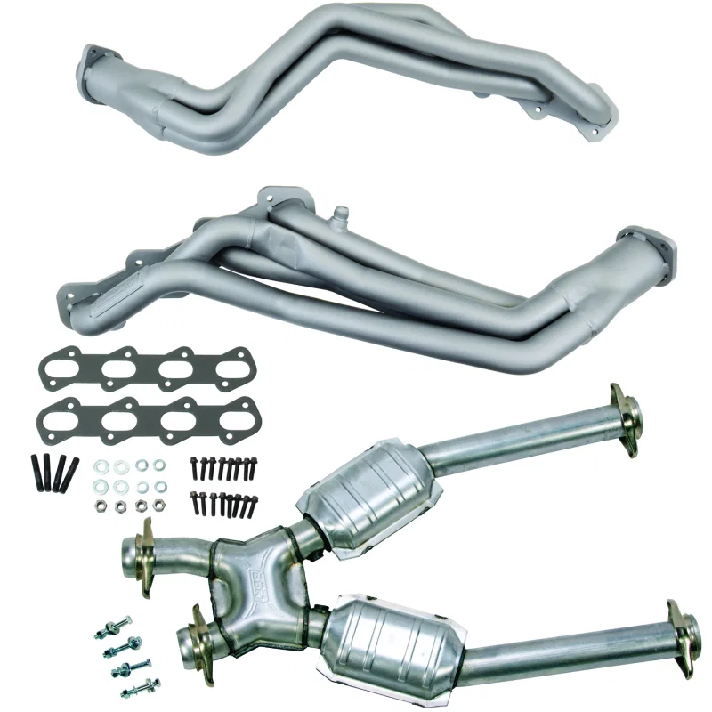 BBK 15332, 99-04 Ford Mustang Cobra/Mach1 1-5/8 Long Tube Headers w/High Flow Catted X-Pipe (Ti Ceramic)