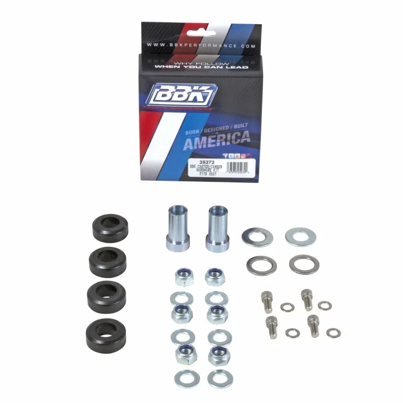 BBK 25272, 94-04 Mustang Caster Camber Plate Hardware Kit For BBK 2527