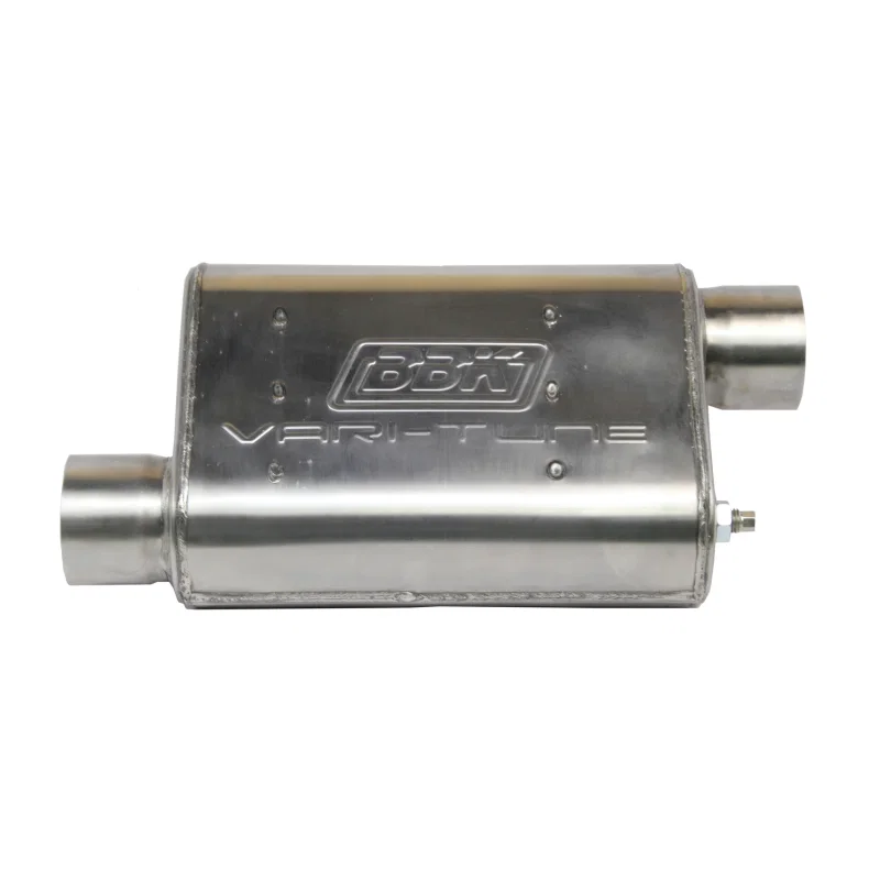 BBK 31015, VariTune Adjustable Performance Muffler 2-1/2 Offset/Offset Stainless Steel for Ford Focus