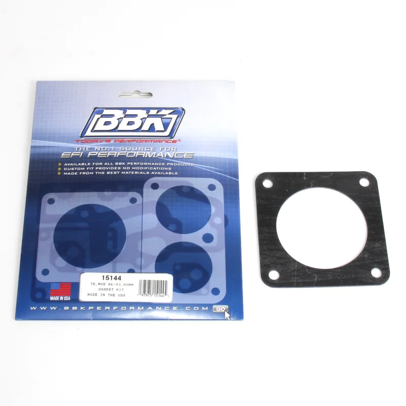 BBK 15144, 86-93 Mustang 5.0 80mm Throttle Body Gasket Kit for Ford