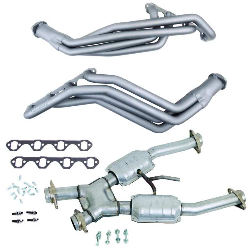 BBK 15192, 94-95 Ford Mustang 5.0L Manual Trans 1-5/8 Long Tube Headers w/Catted X-Pipe (Ti Ceramic)