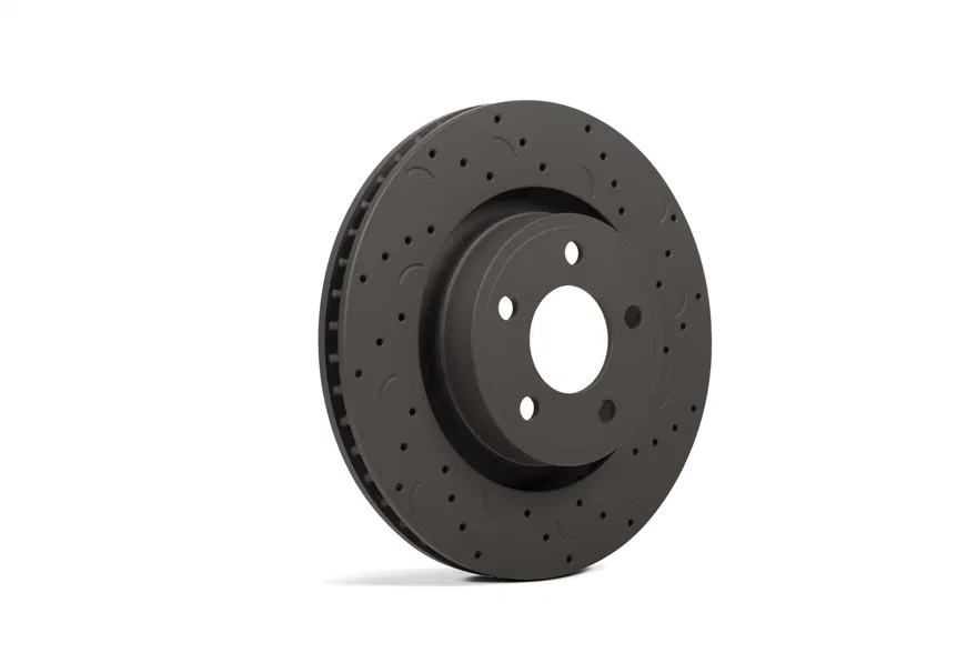 Hawk Performance HTC5019, Rear Talon Cross Drilled And Slotted Brake Rotors for Subaru