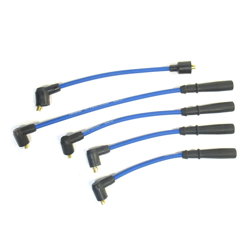 Pertronix 804310, Flame-Thrower Spark Plug Wires 4 cyl 8mm Triumph Blue